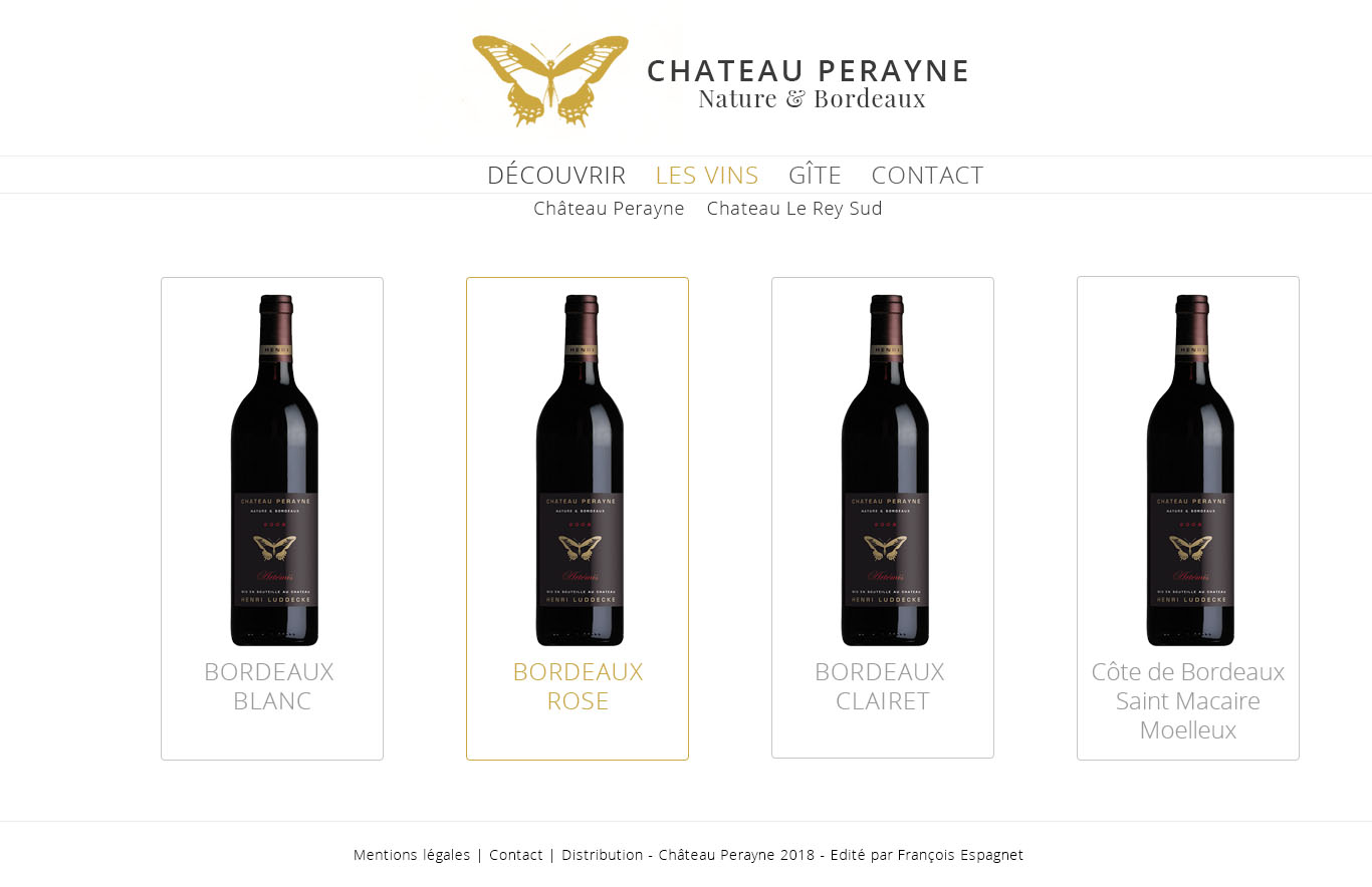 Création site internet Château viticole